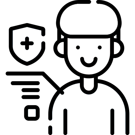 Patient safety/protection icon.