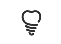 Dental implant icon.