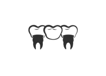 Dental bridge icon.